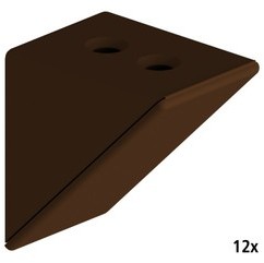 Taquet dassemblage double bronze - lot de 12 pièc
