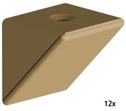 Taquet dassemblage simple beige - lot de 12 pièce