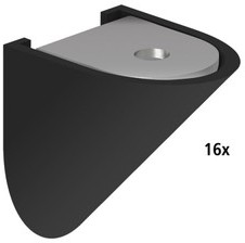 Lot de 16 taquets dassemblage noir pour meuble ou