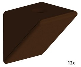 Taquet dassemblage simple bronze - lot de 12 pièc