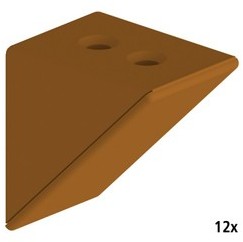 Taquet dassemblage double caramel - lot de 12 piè