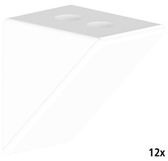 Taquet dassemblage double blanc - lot de 12 pièce