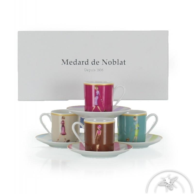 Tasses à café en porcelaine (les 4) - Shopping