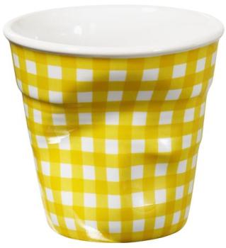 Expresso 8 cl vichy jaune - Gobelets froissés - Re