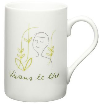MUG VIVONS LE THÉ BLANC Blanc.