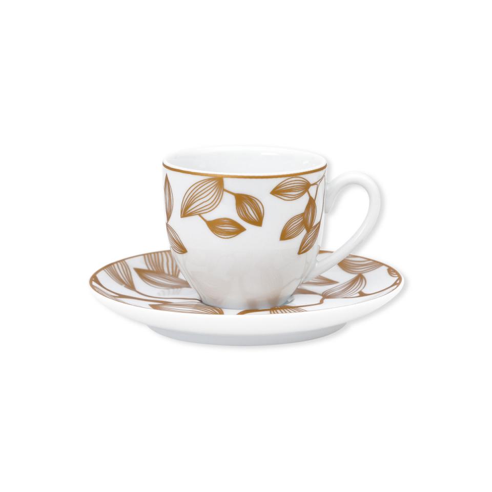 Tasse à café en porcelaine 10cl - Coffret de 6 - L