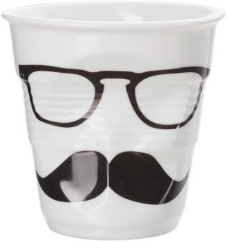 Gobelet cappuccino en porcelaine blanc avec motif FROISSES Gobelet cappuccino en porcelaine