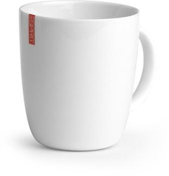 2 Mugs en porcelaine blanche