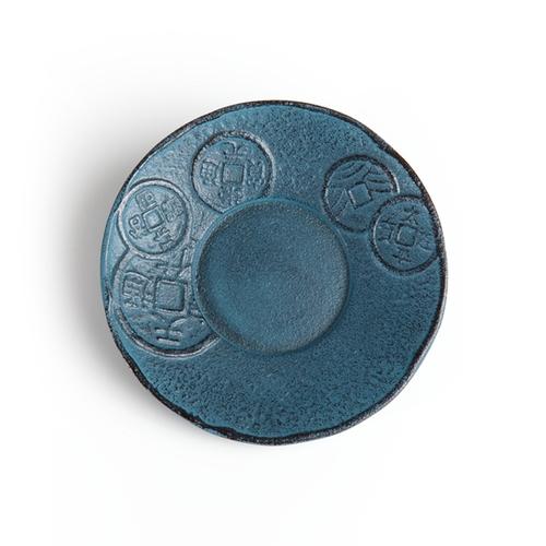 SOUS-TASSE SAPEQUE BLEUE.