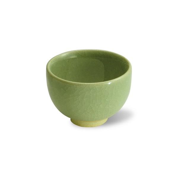 TASSE CRAQUELÉE ÉVASÉE Verte.