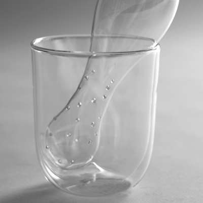 Verre à thé et tube à thé en borosilicate double p