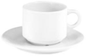 Tasse à déjeuner 30cl blanche en porcelaine - Euro