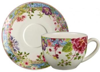 Tasse à déjeuner jumbo avec soucoupe en faïence Mi
