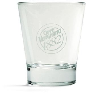 6 verres à eau transparents Caffè Vergnano