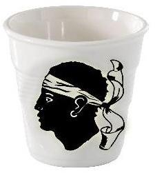 Gobelet froissé drapeau corse - Tasse expresso 8 c