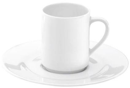Tasse à moka blanche 8cl en porcelaine - Valencay