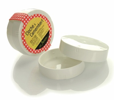 Boîte à camembert en porcelaine blanche Les Artist