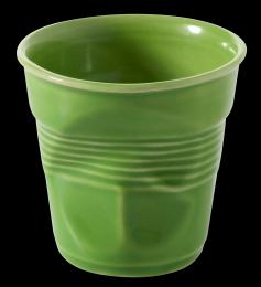 Gobelet froissé Espresso Revol 8 cl vert lime