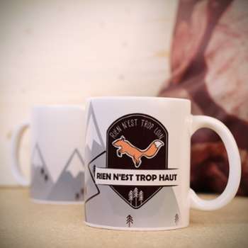 Tasse personnalisable Renard et Montagne Tasse personnalisable Renard