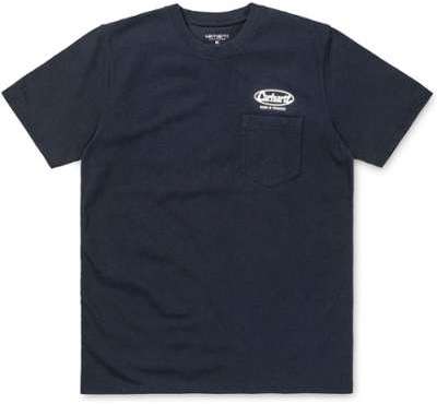 T-SHIRT CARHARTT OVAL SCRIPT POCKET MARINE T-SHIRT CARHARTT OVAL SCRIPT