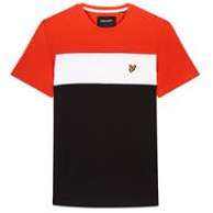 T-SHIRT LYLE SCOTT BLOCK STRIPE NOIR T-SHIRT LYLE SCOTT BLOCK STRIPE