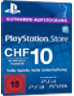 Playstation Network Card 10 CHF CH Playstation Network Card 10