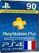 Playstation PLUS - Carte PSN PLUS - 90 jours - FR Playstation PLUS - Carte PSN