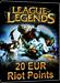 League of Legends - Riot Points Card 20 EUR