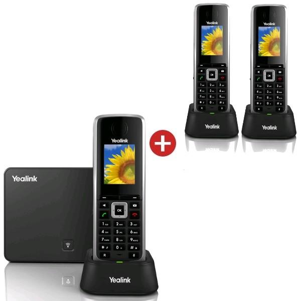 Pack Trio : Yealink W52P + 2 combinés supplémentai