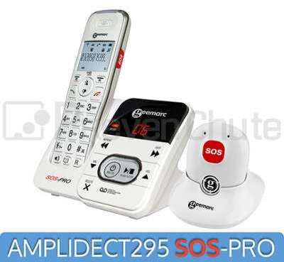 Téléphone Sans-Fil SOS PRO Amplidect 295 avec méda