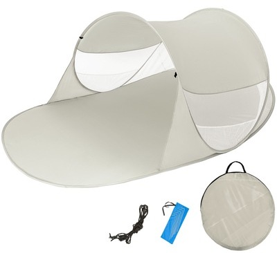 Abri de plage, POP UP, Parasol, Protection UV + Sa