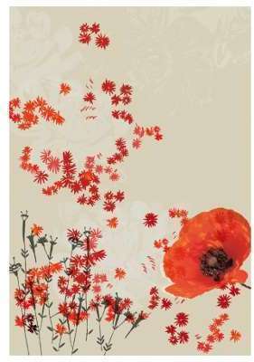 Tenture coquelicot new