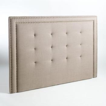 Tête de lit capitonnée pur lin H135cm, Hampstead -