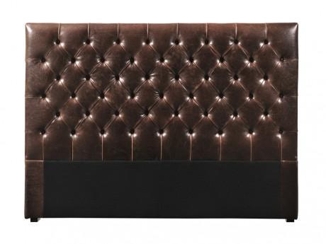 Tête de lit 160 cm AURELE - Cuir vieilli