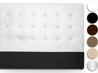 Tête de lit Lixor 160cm blanc - Capitonnage chic b