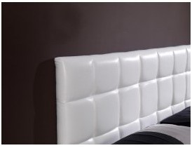 Tête de lit tapissée en cuir de 160 cm