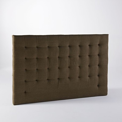 Tête de lit capitonnée lin lavé, H120 cm, Selve -