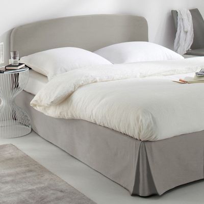 Housse pour tête de lit pur coton, forme galbée -