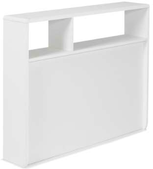 Tête de lit rangeante blanche pour lit L90cm