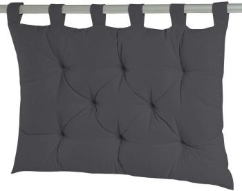Coussin tête de lit à passants 8 capitons uni 100 coton Coussin tête de lit à passants