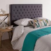 Tête de lit en tissu avec capitons CUSTOMIZE Gris