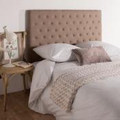 Tête de lit en tissu avec capitons CUSTOMIZE Taupe
