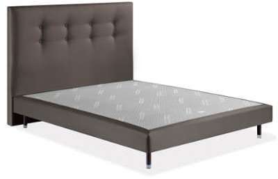 Tête de lit Dunlopillo ABSOLUTELY Capitonnée Taupe Tête de lit Dunlopillo ABSOLUTELY
