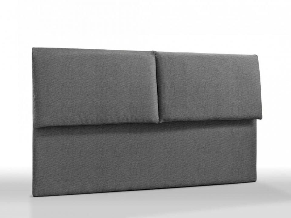 Tête de lit haut de gamme ROYAL tweed gris 145 cm