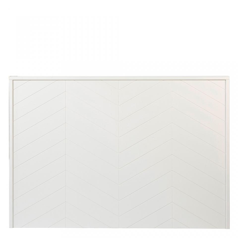 Tête de lit en bois blanc Chevron