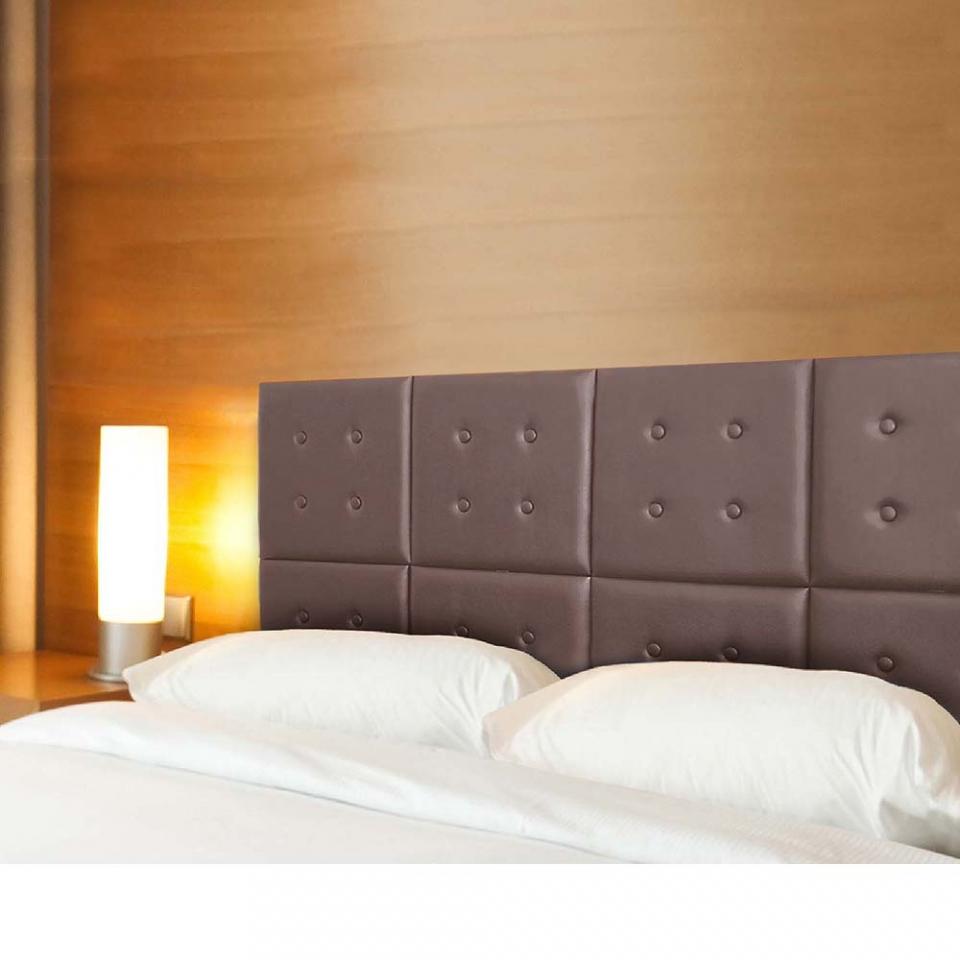 Tête de lit capitonnée Hôtel modulable marron