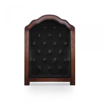 Tête de lit capitonnée Maggie 90cm Velours Noir