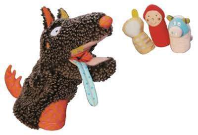 - Marionnette Louloup et 3 marionnettes de doigts