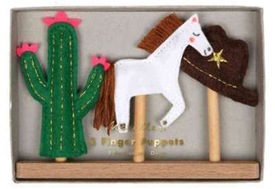 3 Marionnettes à Doigt Far West