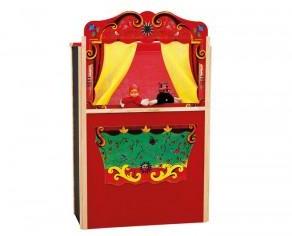JBBOIS Théâtre de Marionnettes en Bois Décoré à l